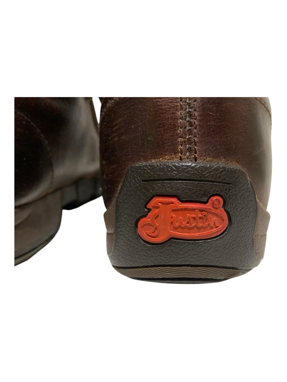 Men's Justin Boots #232 Cappie 4” Casual Work Leather Chukka Boots Sz 9.5